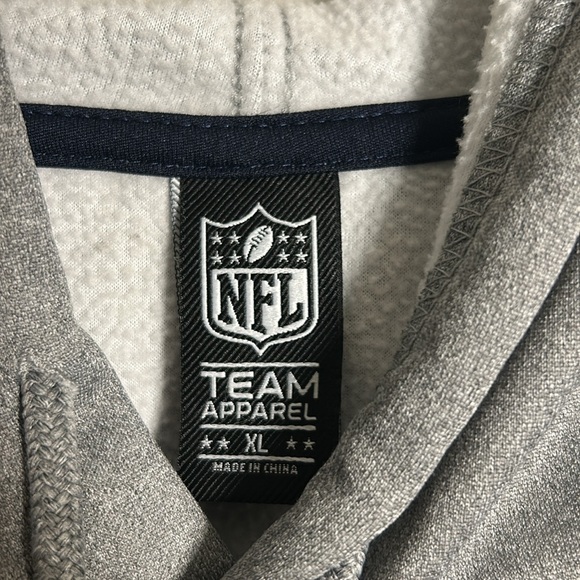 New England Patriots Legends Fleece Hoodie Sweatshirt NFL Apparel Gray Men’s XL - Picture 5 of 11